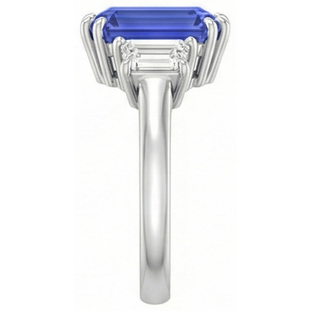 echter round diamant 3Karat ring Draufsicht