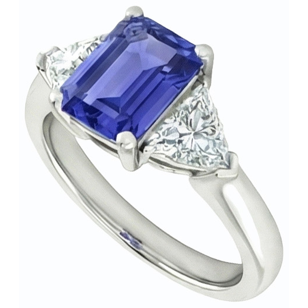 echter round diamant 2Karat ring Seitenansicht