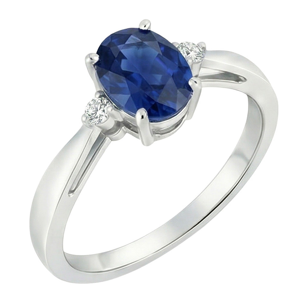 echter oval diamant 3.20Karat ring Vorderansicht