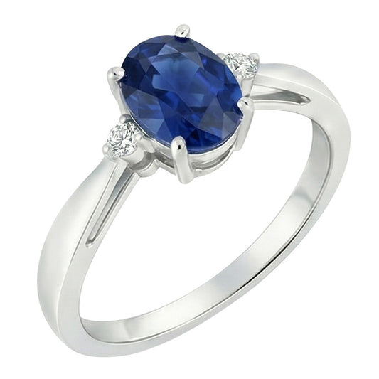 echter oval diamant 3.20Karat ring Vorderansicht