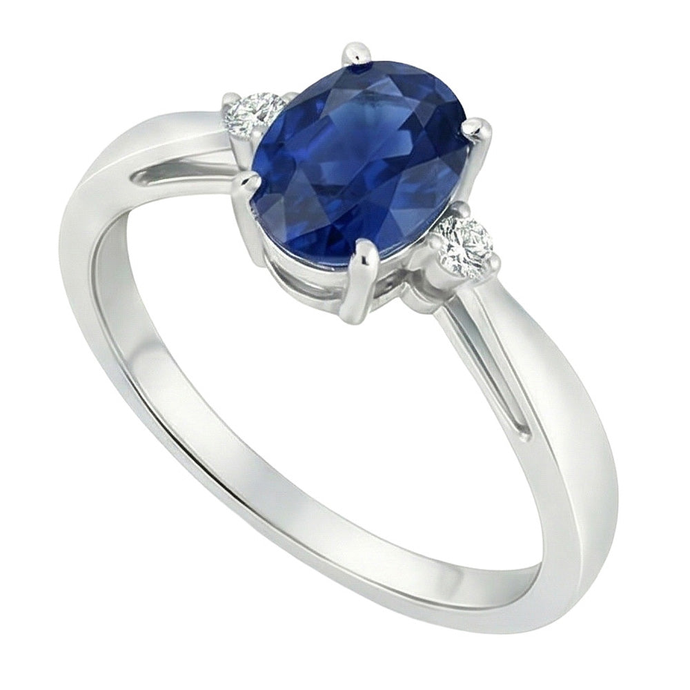echter oval diamant 3.20Karat ring Seitenansicht