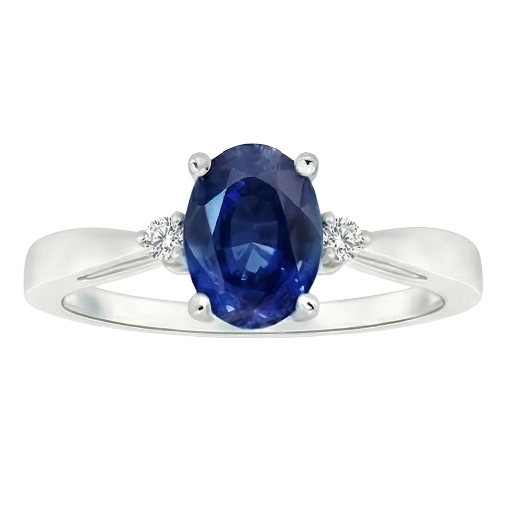 echter oval diamant 3.20Karat ring Detailansicht