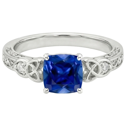 echter round diamant 2.50Karat ring Detailansicht