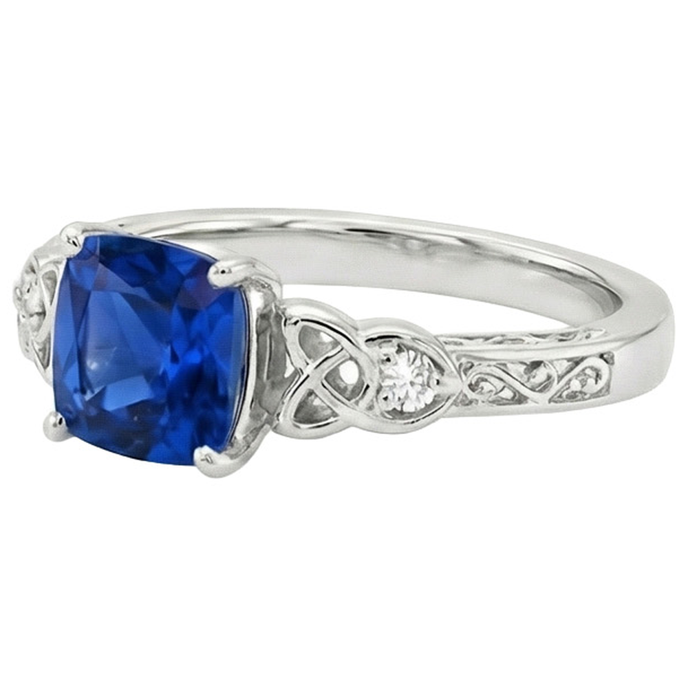 echter round diamant 2.50Karat ring Draufsicht