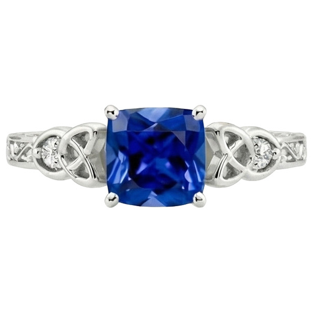 echter round diamant 2.50Karat ring Profilansicht