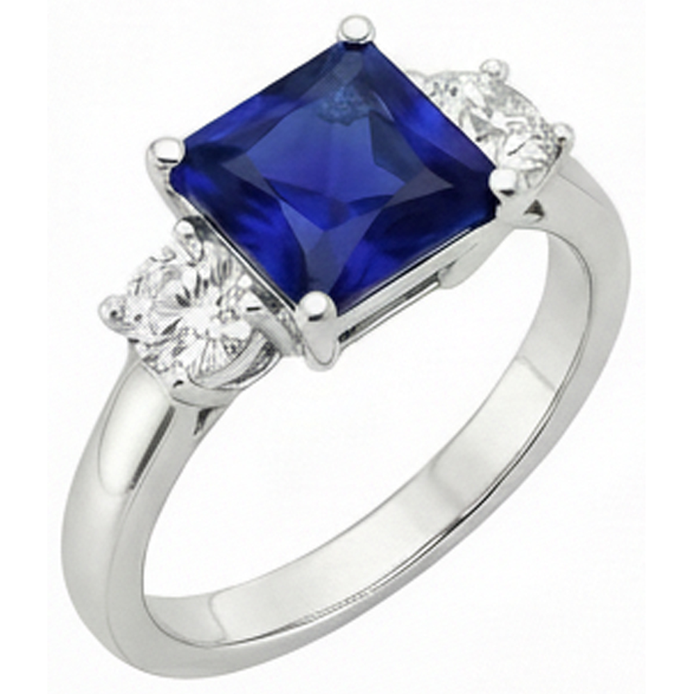 echter round diamant 6Karat ring Seitenansicht