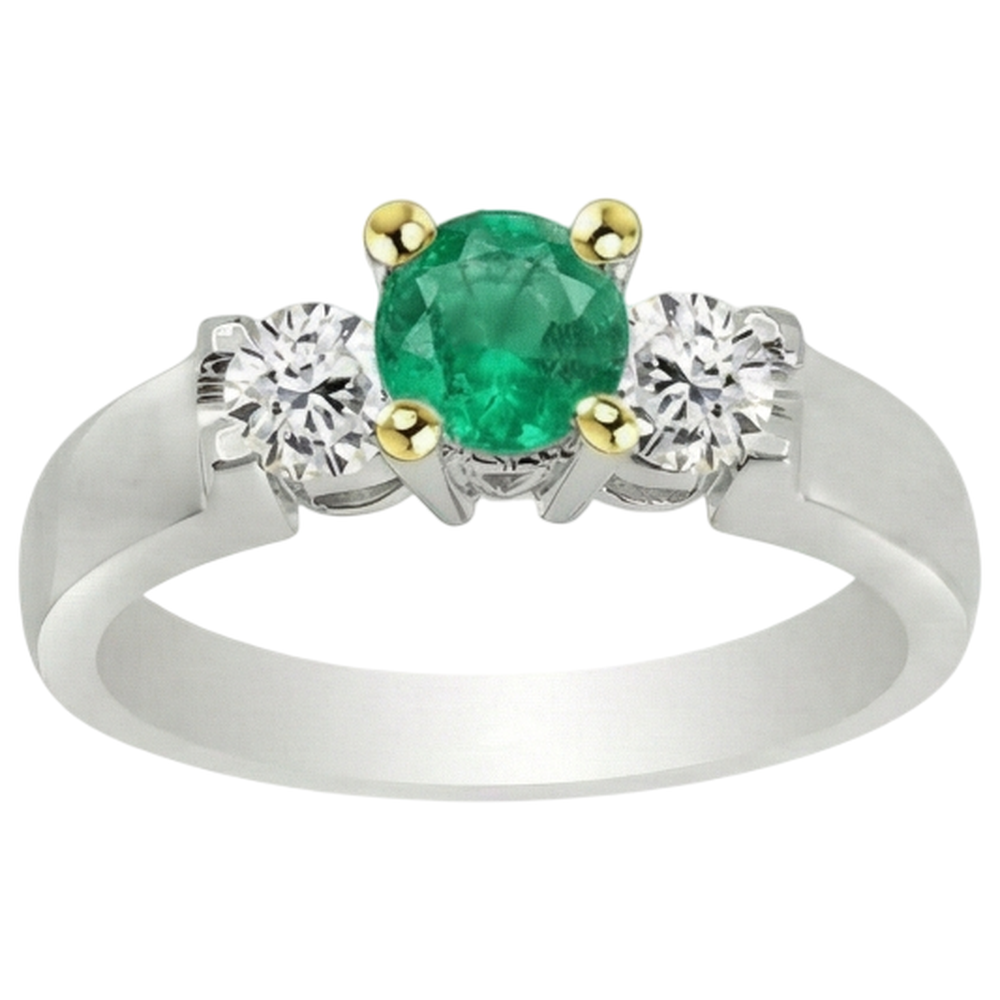 Premium Farbstein-Ring 1,50 Karat – Frontansicht