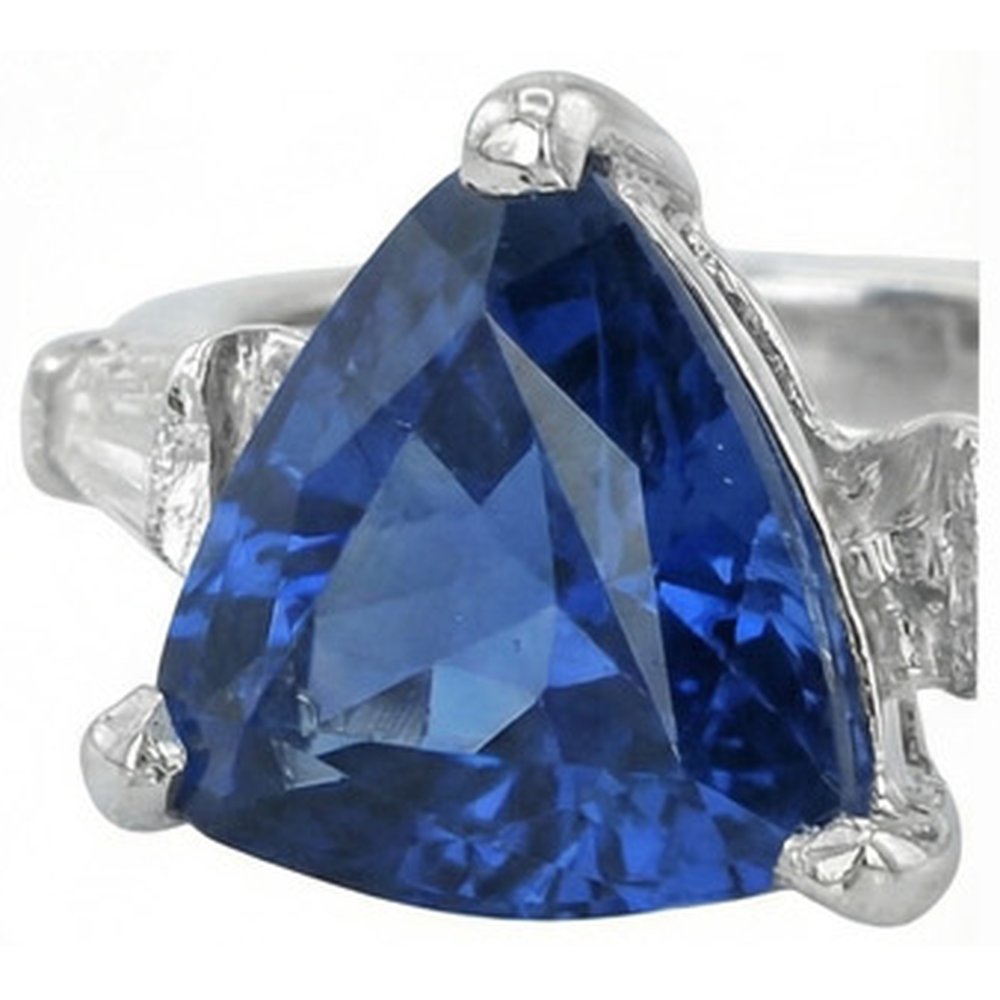 echter baguette diamant 4.50Karat ring Band Detail