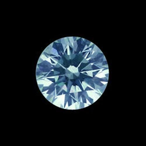 3 Karat runder blauer, behandelter loser Diamant