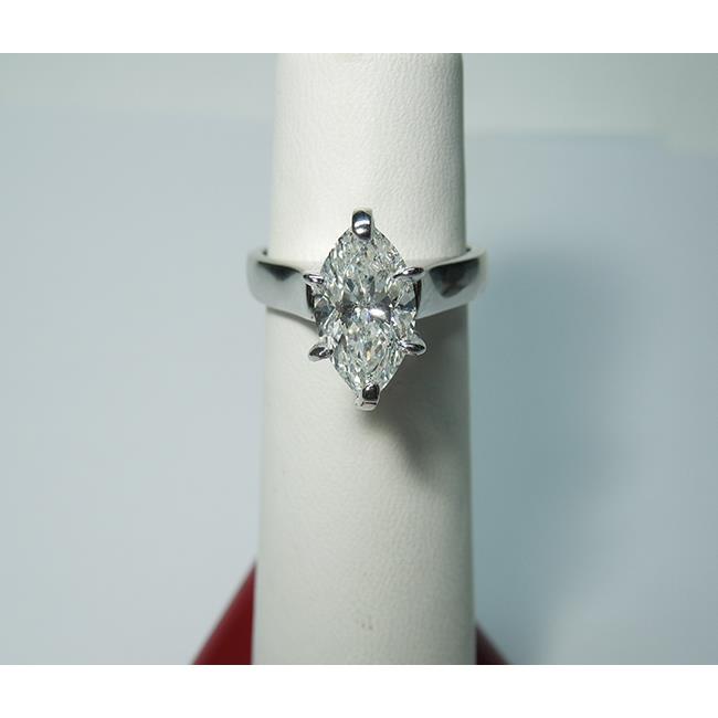 3.01 Karat Marquise Echt Diamant Solitaire Ring Damen Schmuck Neu