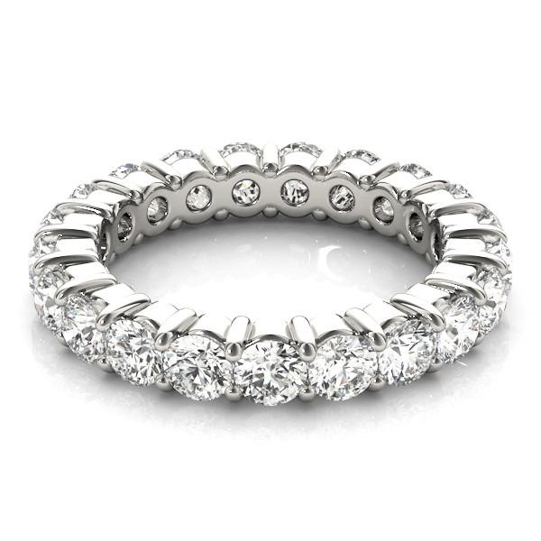 Diamant Eternity Band 0,15 Karat 14K Weißgold – Seitenansicht