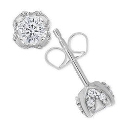 3.20 Ct Gorgeous Runden Cut Natürliche Diamants Lady Studs Earring White Gold