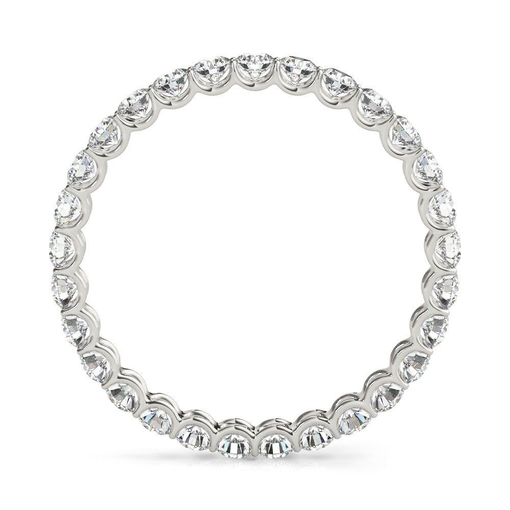 Brillant Eternity Band 3,60 Karat 14K Weißgold – Frontansicht