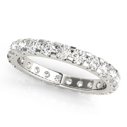 14K Weißgold Eternity Band mit Edler Diamant – 0,20 Karat