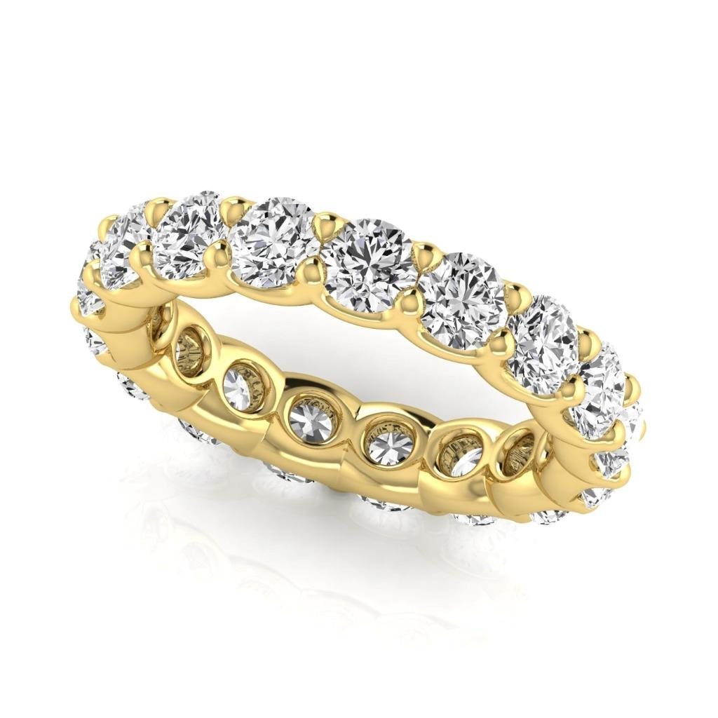 Edler Diamant Eternity Band 3,6 Karat 14K Gelbgold – Hauptansicht
