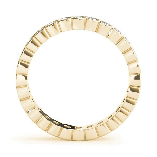 Diamant Eternity Band 0,20-Karat 14K Gelbgold – Frontansicht