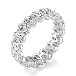 Funkelnder 3,80-Karat Brillant Eternity Band