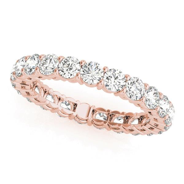 Brillantschliff Diamant Ring in 14K Roségold – Hauptansicht