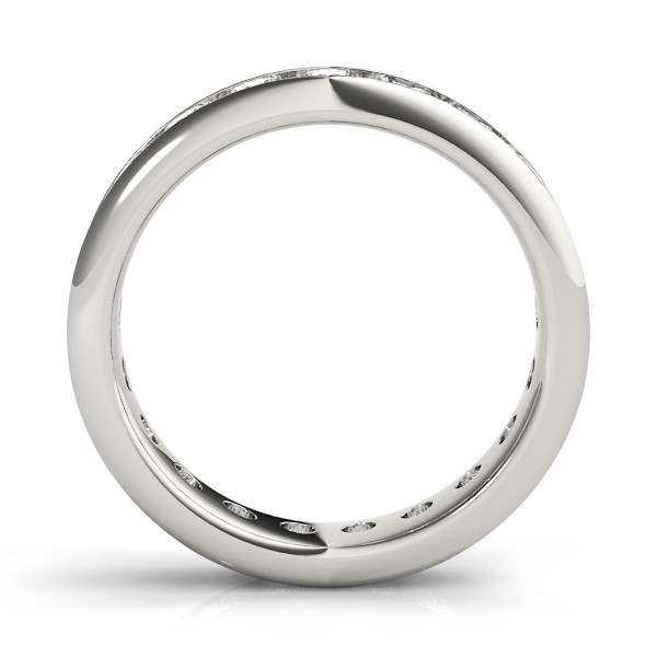 Rund-Brillant Brillant Ring in 14 Karat Weißgold – Frontansicht