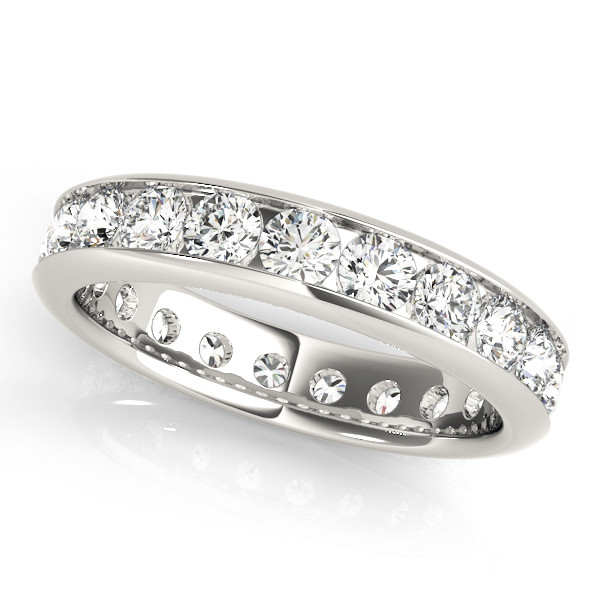Brillant Eternity Band 3,8 Karat 14 Karat Weißgold – Hauptansicht