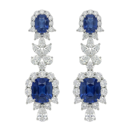 echter marquise diamant 30Karat ohrring Vorderansicht