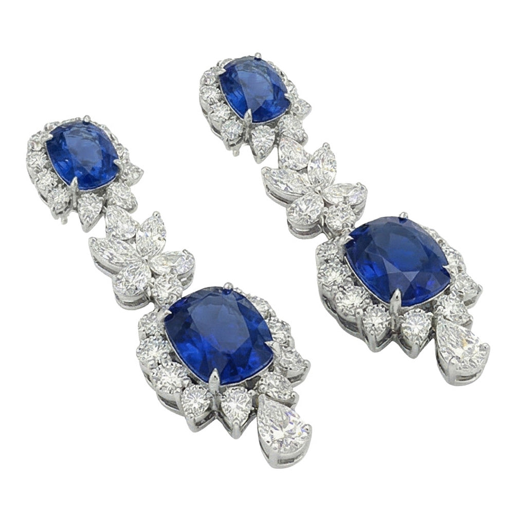 echter marquise diamant 30Karat ohrring Seitenansicht