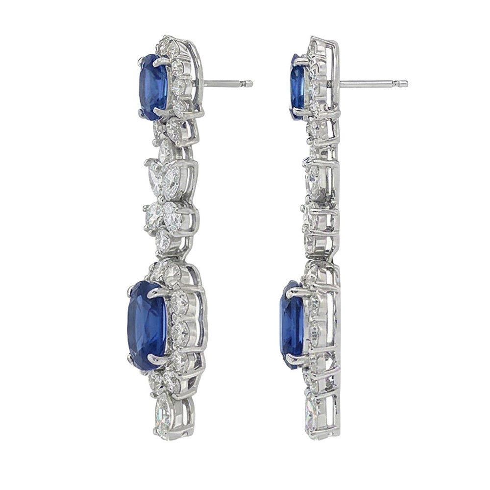 echter marquise diamant 30Karat ohrring Draufsicht