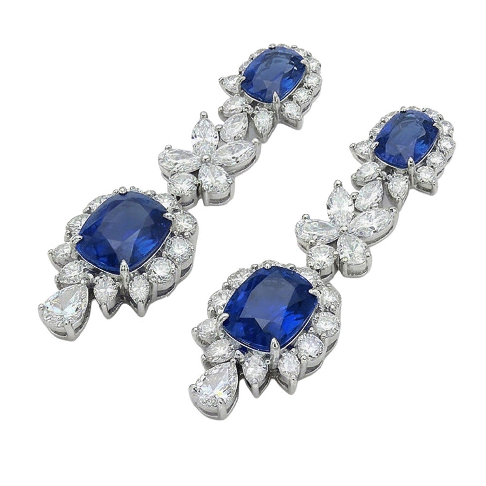 echter marquise diamant 30Karat ohrring Profilansicht