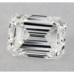 3,5 Karat Smaragd-Schliff, natürlicher, aus der Erde gewonnener Diamant (lose), F VVS1, sehr guter Schliff
