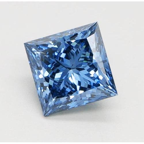3 Karat loser hellblauer Naturdiamant (nicht im Labor gezüchtet) im Prinzessschliff