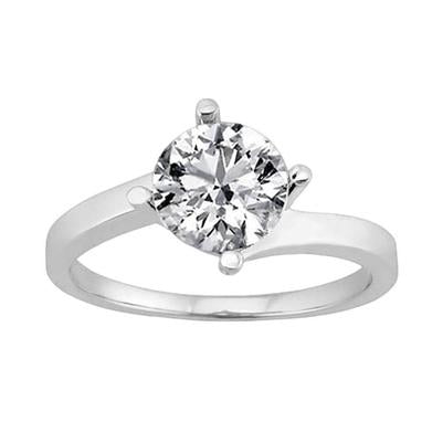 3 Ct. Echt Diamant-Verlobungsring Solitär Diamantschmuck