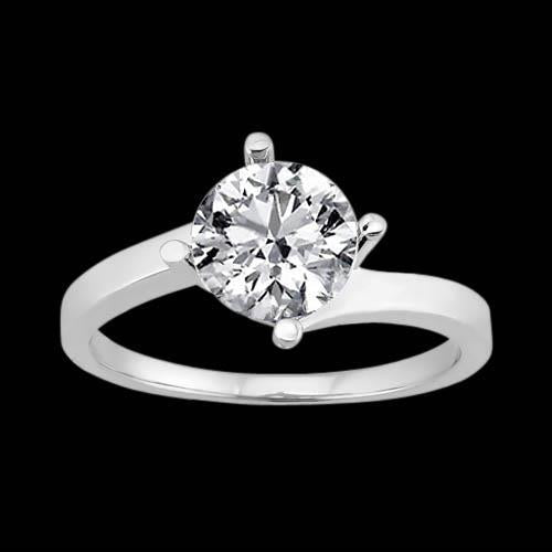 3 Ct. Echt Diamant Ehering Solitär Diamantschmuck