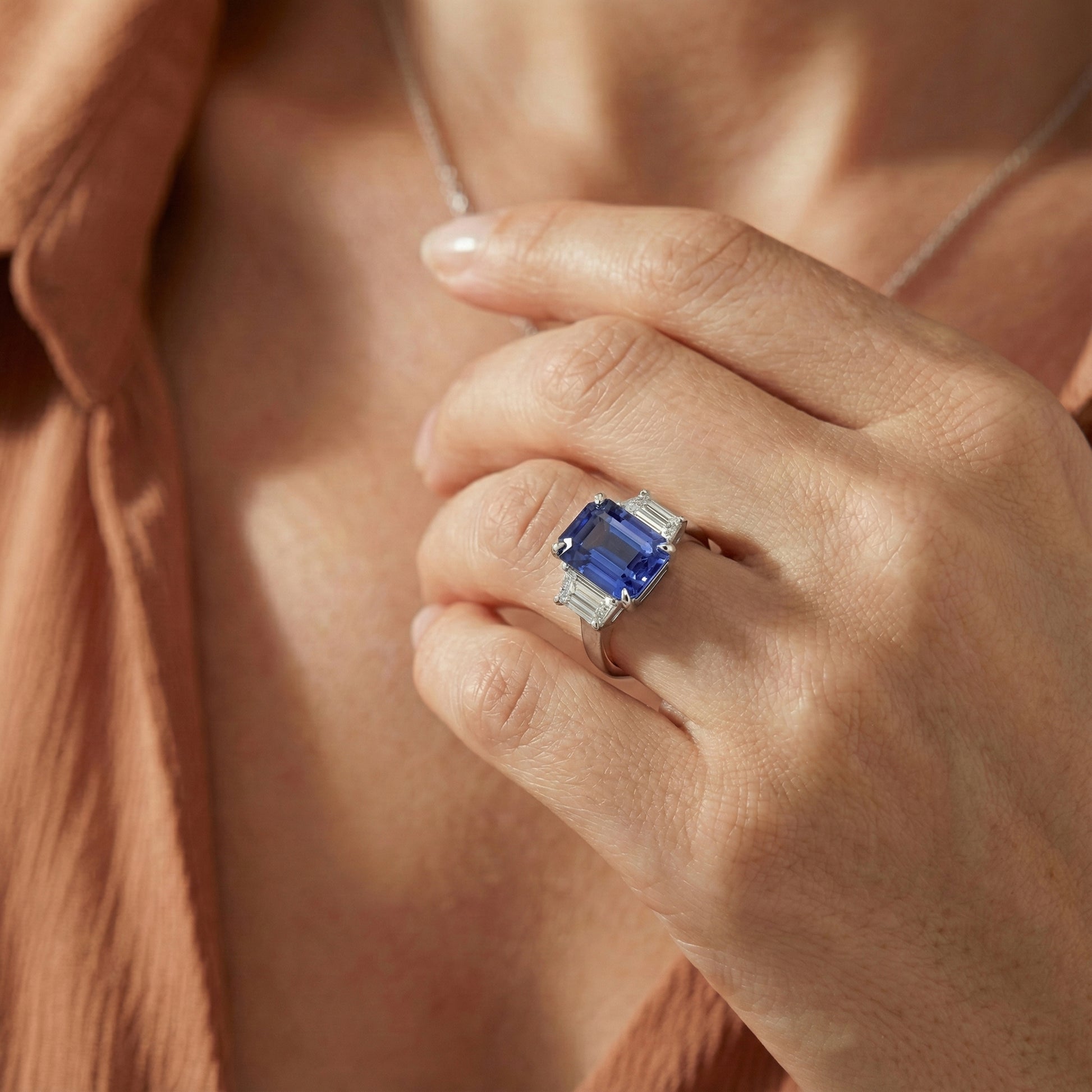 echter round diamant 3.50Karat ring mit Diamantbesatz