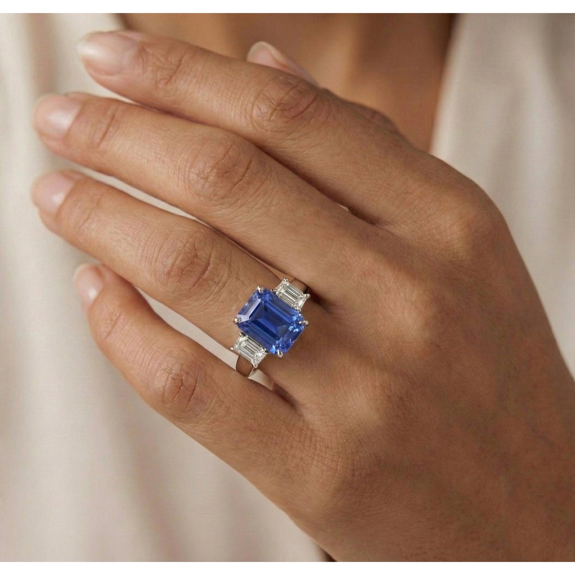 echter round diamant 3Karat ring mit Diamantbesatz