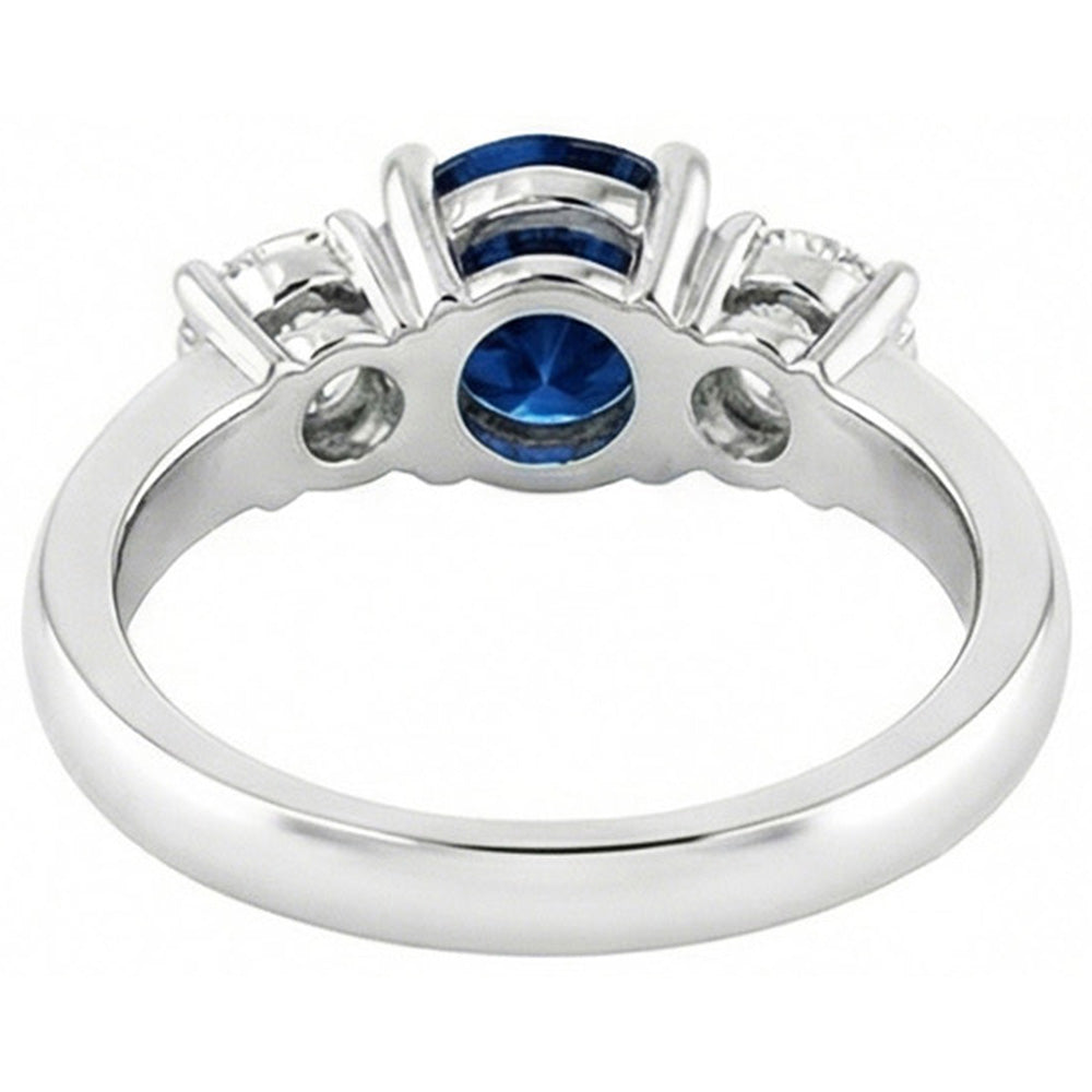 echter round diamant 4.50Karat ring Profilansicht