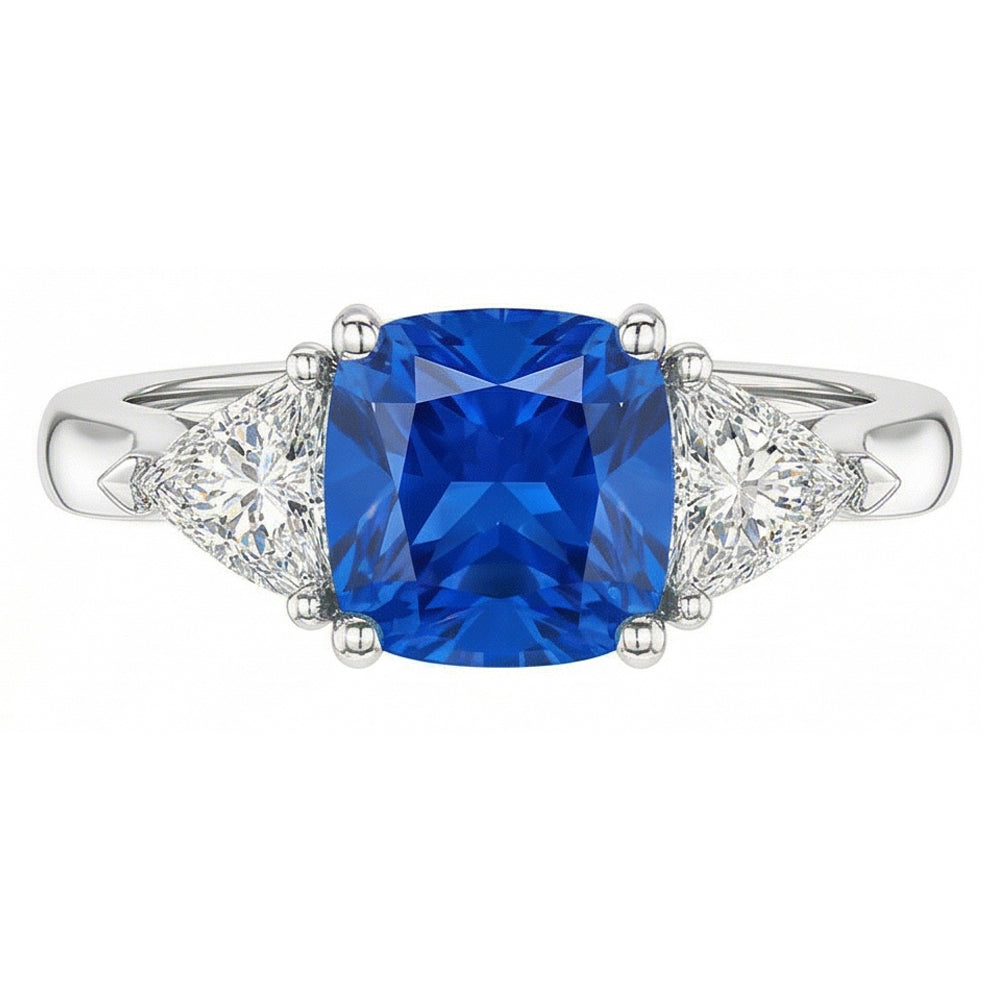 echter oval diamant 1.50Karat ring Seitenansicht
