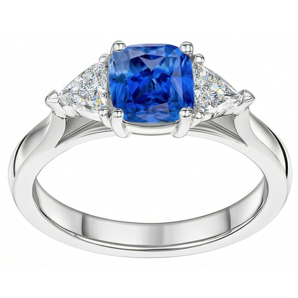 echter oval diamant 1.50Karat ring Draufsicht