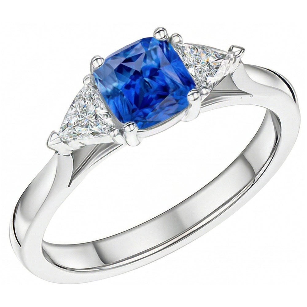 echter oval diamant 1.50Karat ring Vorderansicht