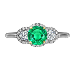 GIA-Zertifiziert Edelstein-Ring – Edler Smaragd 2 Karat 14 Karat