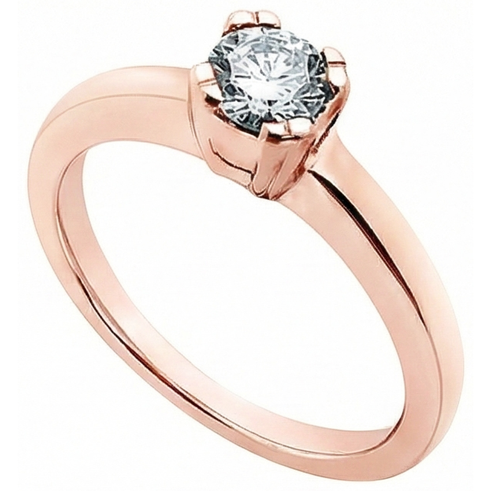 echter round diamant 3.01Karat ring Seitenansicht