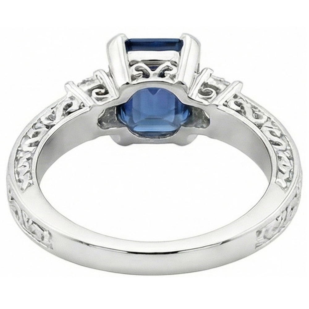 echter round diamant 3.15Karat ring auf Weiß