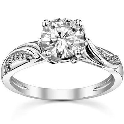 3,20 Ct Rundschliff Damen Ehering Mit Echt Diamantakzent
