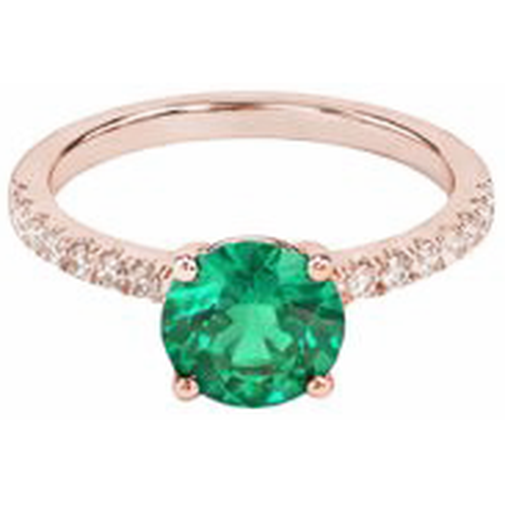 echter round smaragd 3.25Karat ring Detailansicht