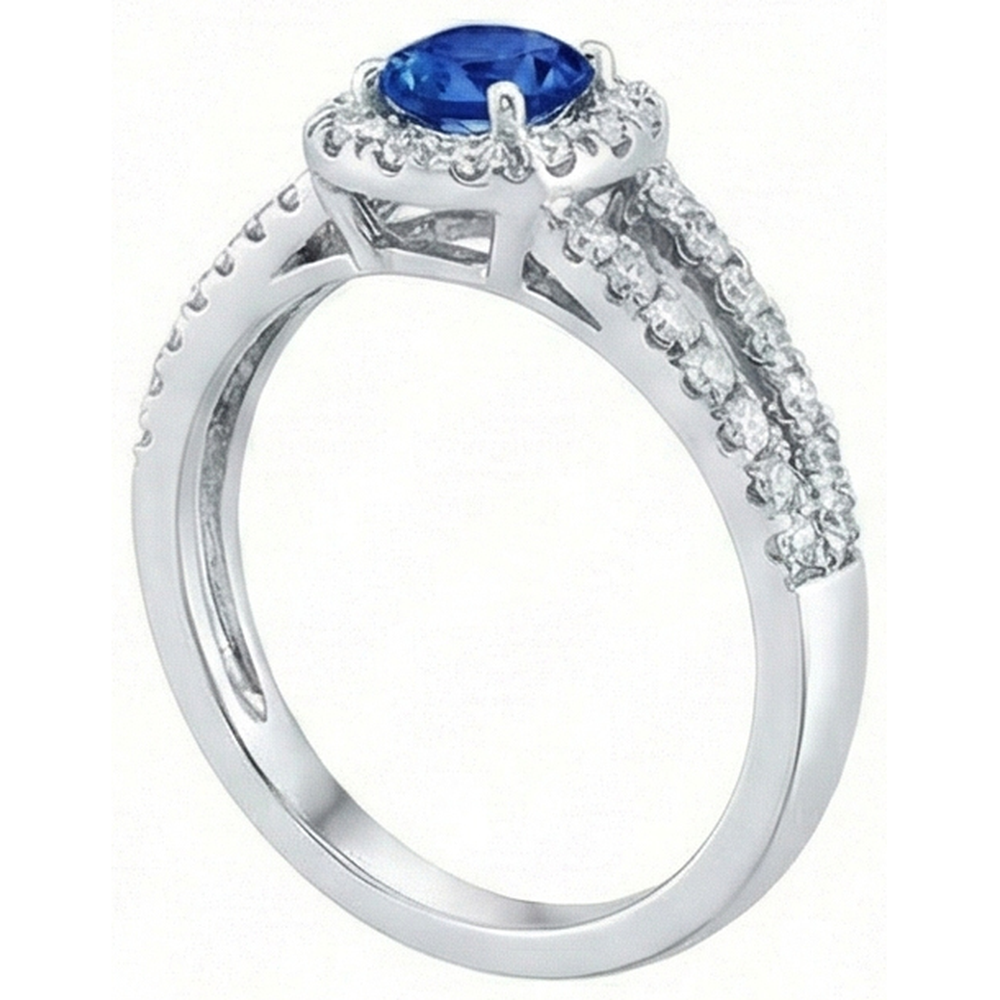 echter round diamant 3.25Karat ring Draufsicht