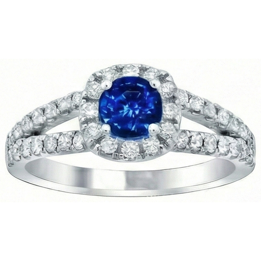echter round diamant 3.25Karat ring Seitenansicht