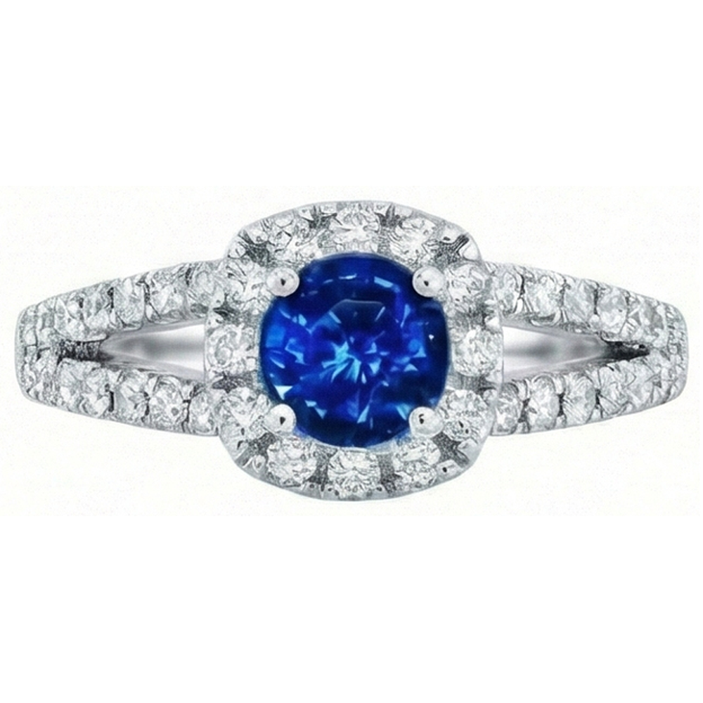 echter round diamant 3.25Karat ring Detailansicht