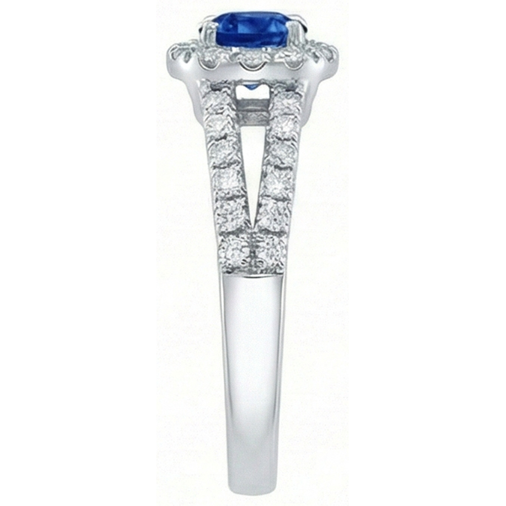 echter round diamant 3.25Karat ring Profilansicht