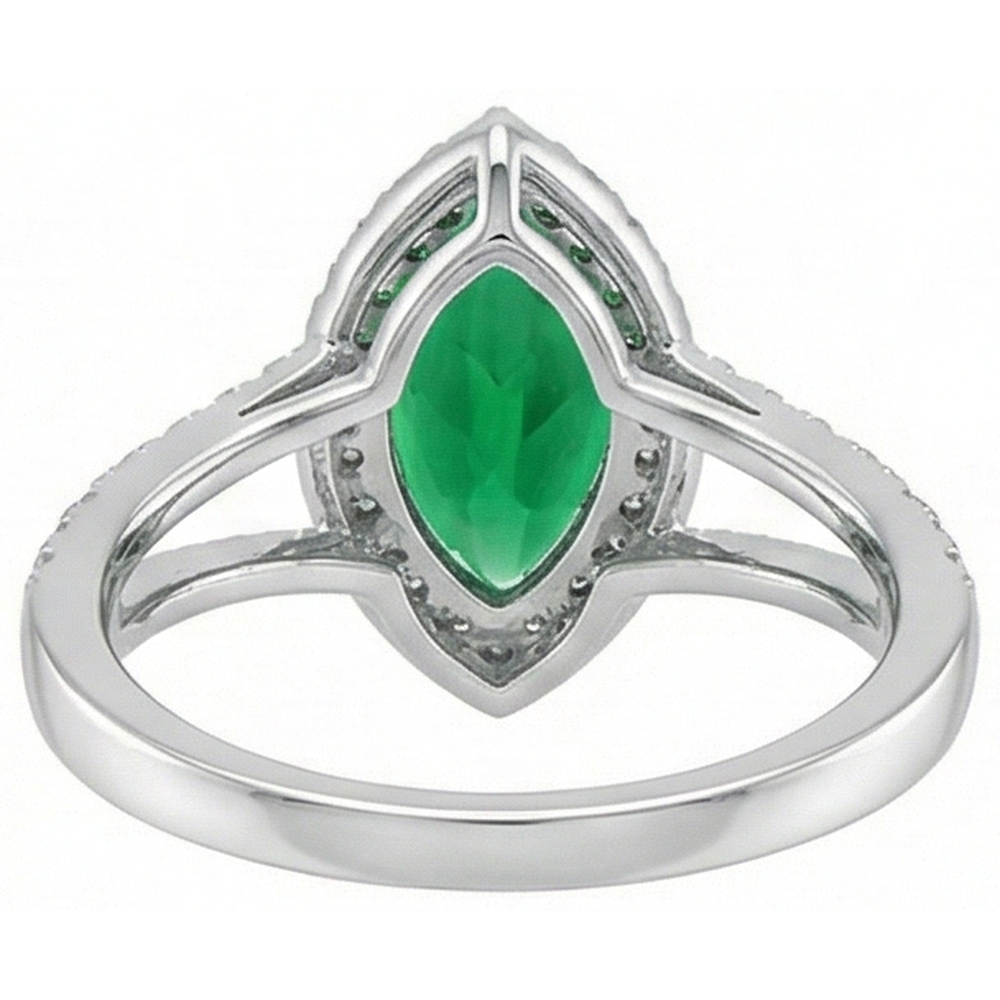echter marquise diamant 3.35Karat ring mit Diamantbesatz