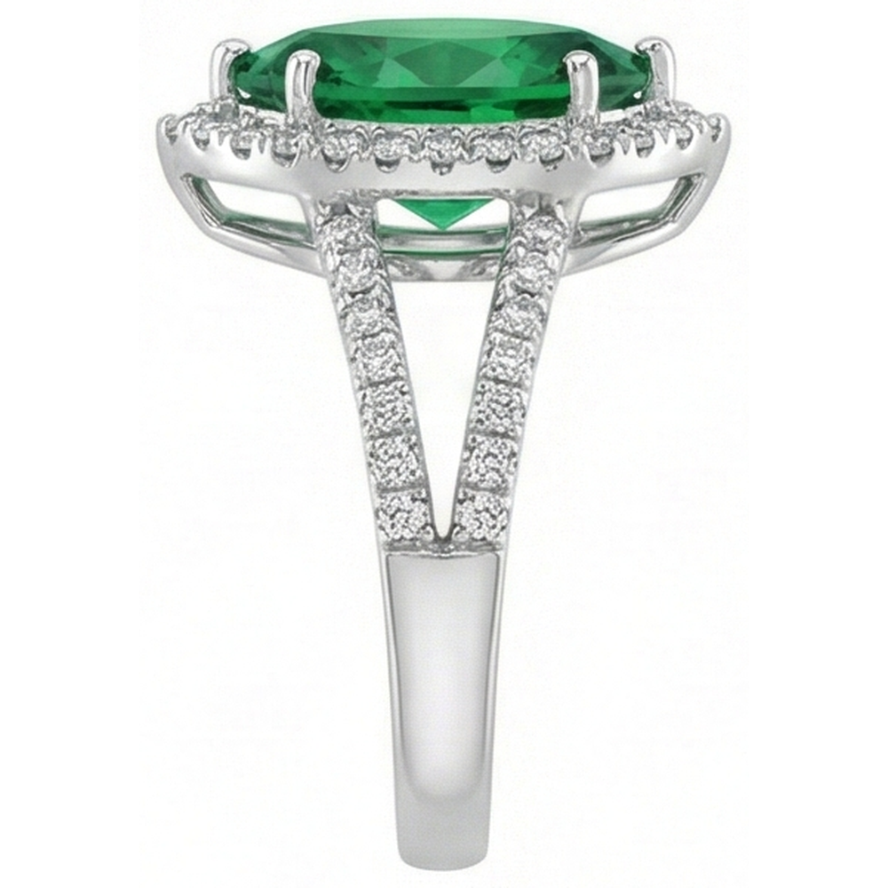 echter marquise diamant 3.35Karat ring Profilansicht