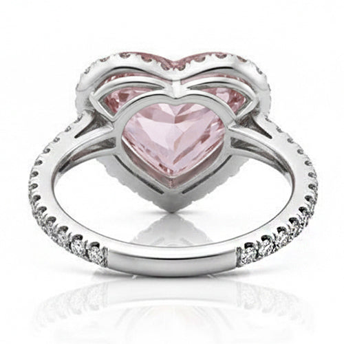 echter round diamant 3.35Karat ring Draufsicht